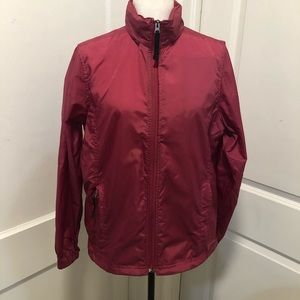 Ll bean ladies windbreaker raincoat with hood size medium